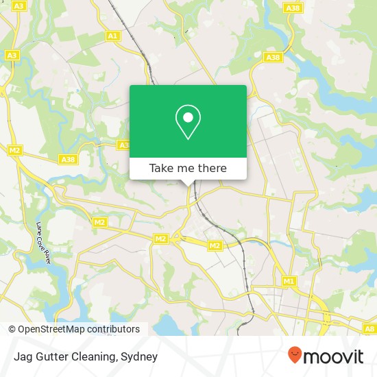 Jag Gutter Cleaning map