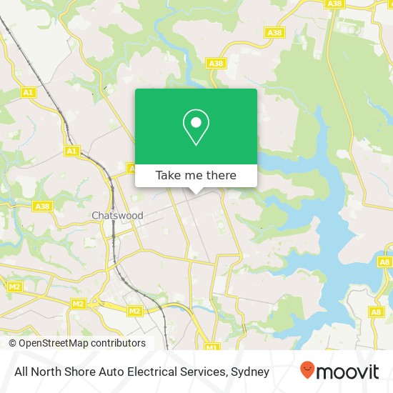 All North Shore Auto Electrical Services map