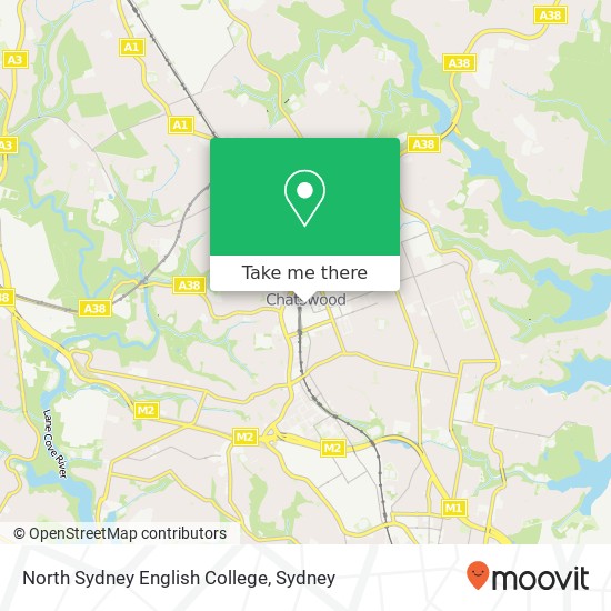 Mapa North Sydney English College