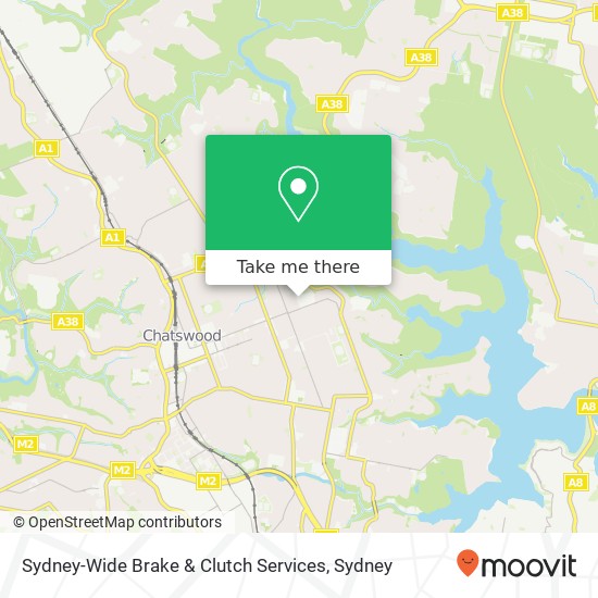 Mapa Sydney-Wide Brake & Clutch Services