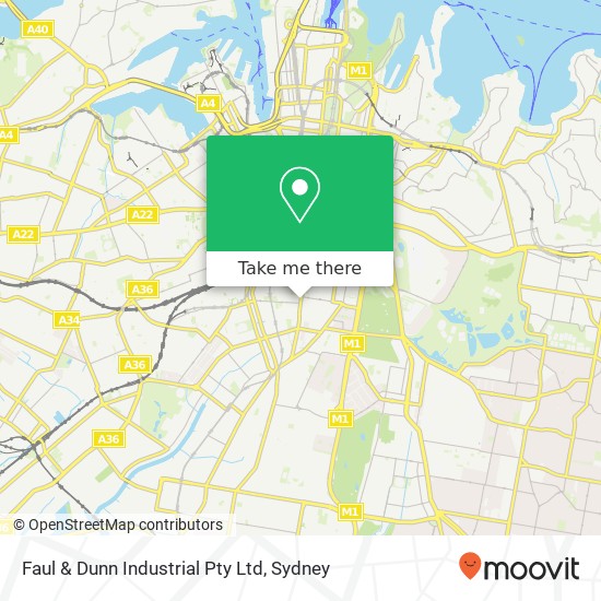 Faul & Dunn Industrial Pty Ltd map