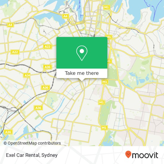 Mapa Exel Car Rental