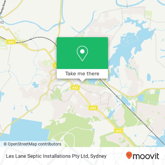 Mapa Les Lane Septic Installations Pty Ltd