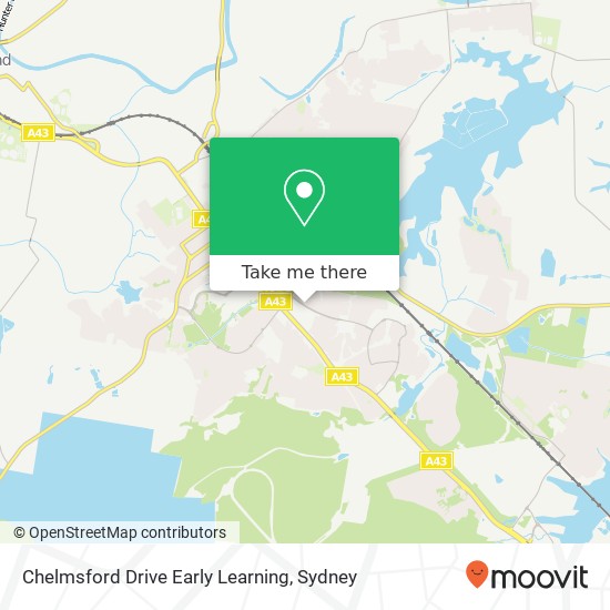 Chelmsford Drive Early Learning map