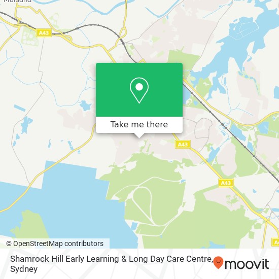 Mapa Shamrock Hill Early Learning & Long Day Care Centre