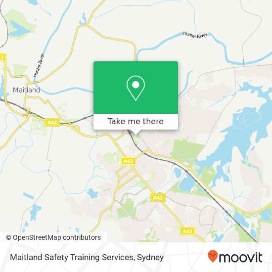 Mapa Maitland Safety Training Services
