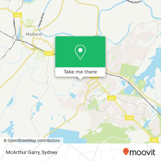 Mapa McArthur Garry