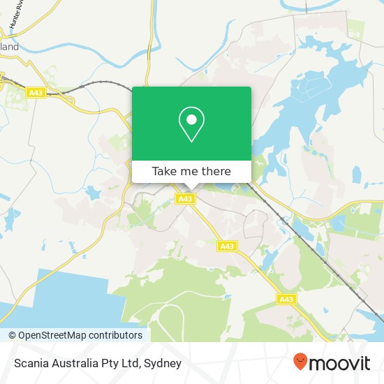Mapa Scania Australia Pty Ltd