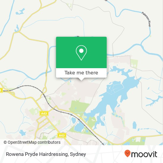 Rowena Pryde Hairdressing map