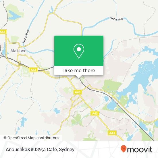 Anoushka&#039;a Cafe map