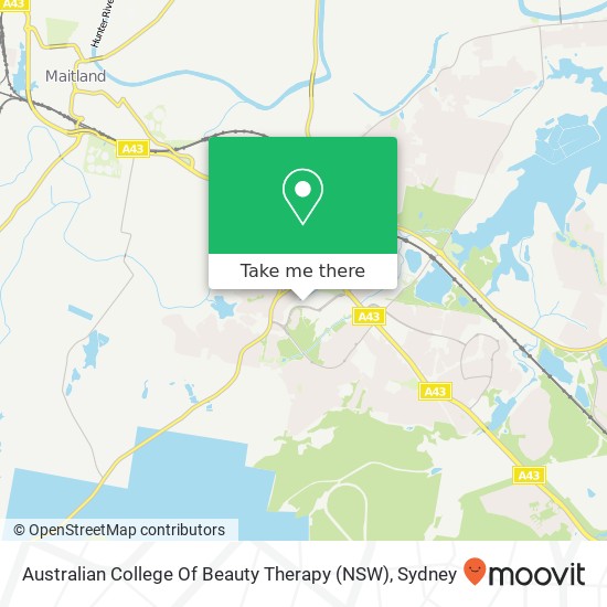 Mapa Australian College Of Beauty Therapy (NSW)