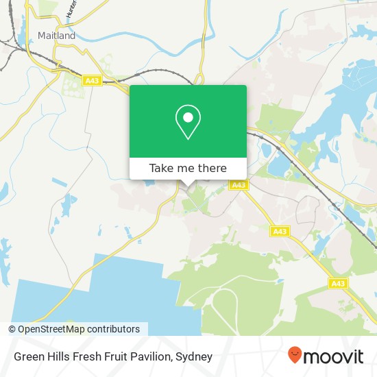 Mapa Green Hills Fresh Fruit Pavilion
