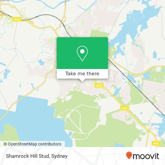 Shamrock Hill Stud map