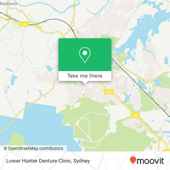 Mapa Lower Hunter Denture Clinic