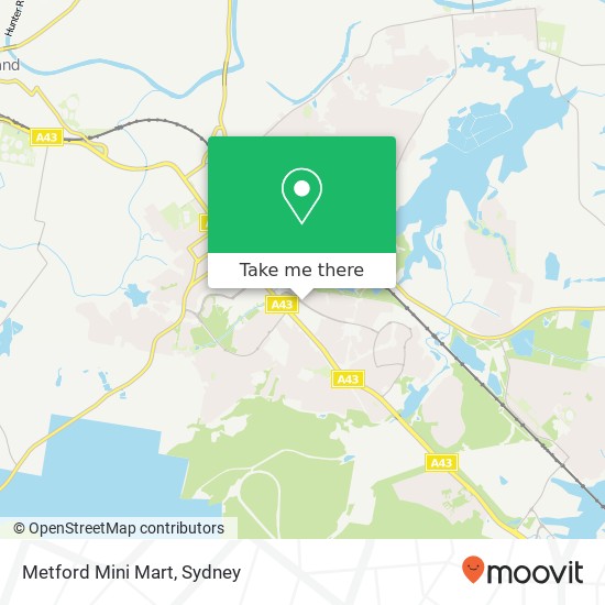 Mapa Metford Mini Mart