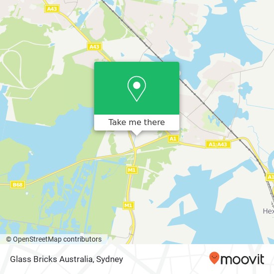 Mapa Glass Bricks Australia