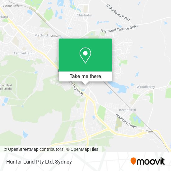 Hunter Land Pty Ltd map