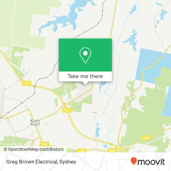 Mapa Greg Brown Electrical