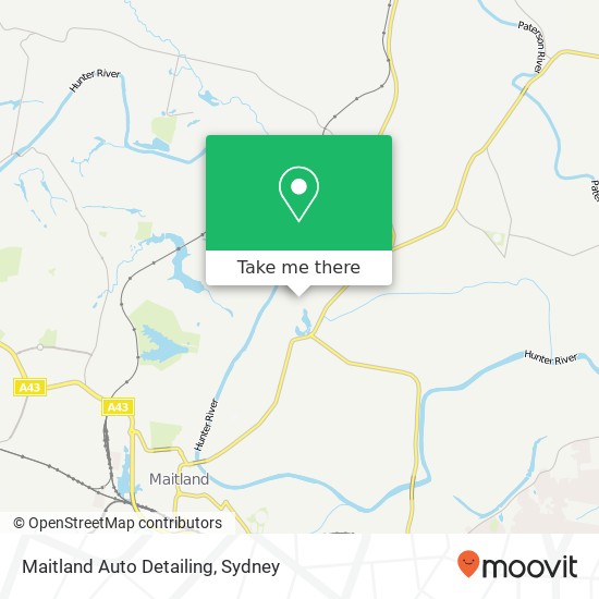 Maitland Auto Detailing map