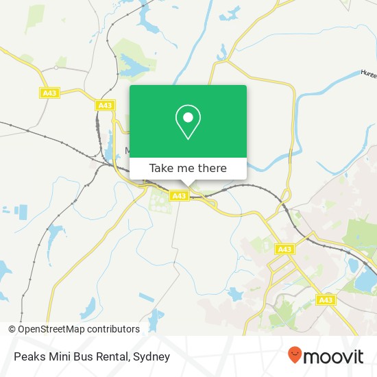 Peaks Mini Bus Rental map