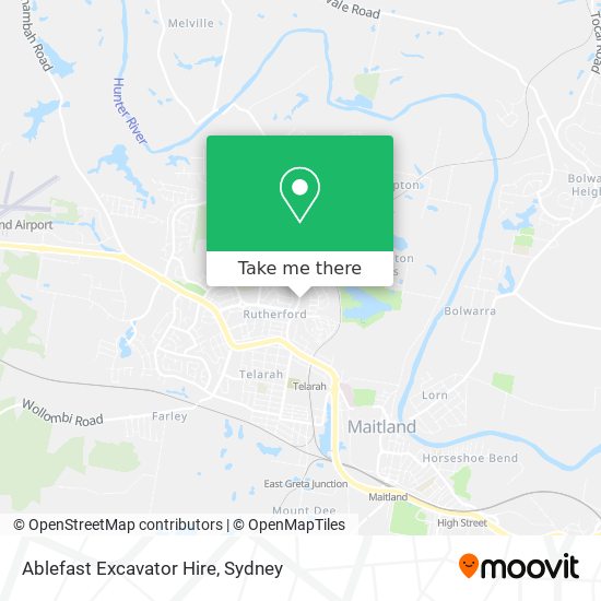Ablefast Excavator Hire map
