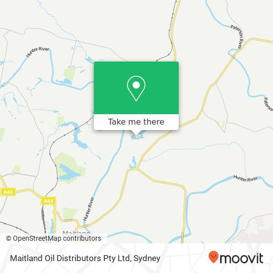 Maitland Oil Distributors Pty Ltd map