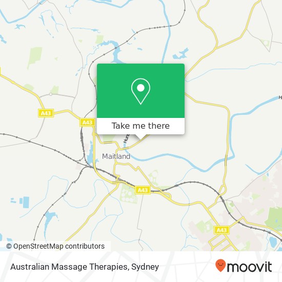 Australian Massage Therapies map
