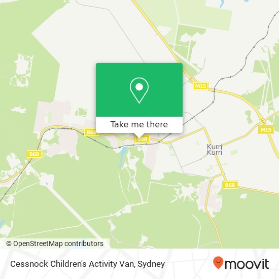 Cessnock Children's Activity Van map