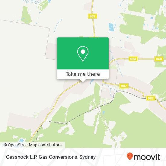 Mapa Cessnock L.P. Gas Conversions