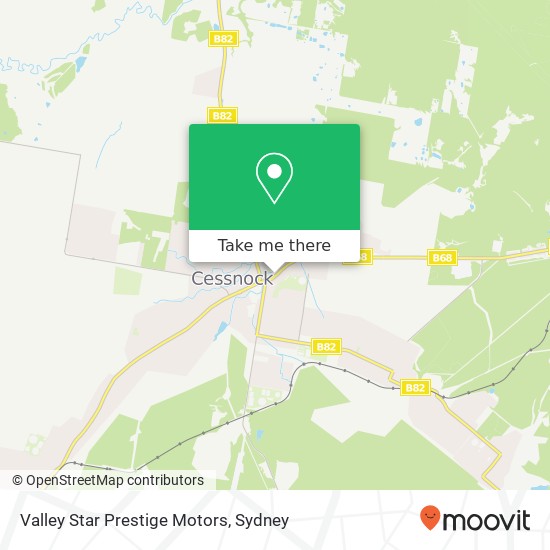 Valley Star Prestige Motors map