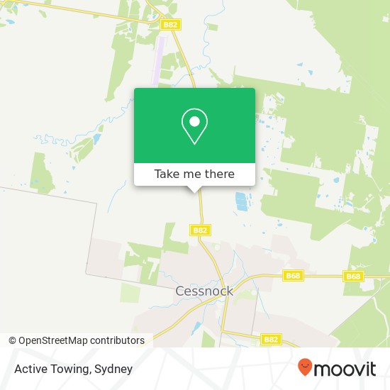 Active Towing map
