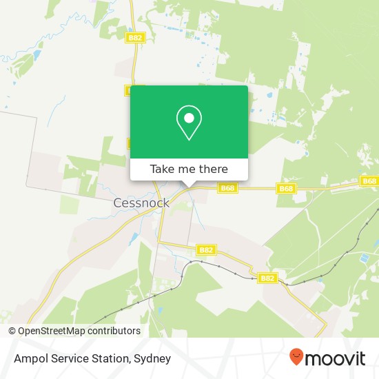 Ampol Service Station map