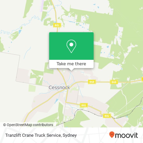 Tranzlift Crane Truck Service map