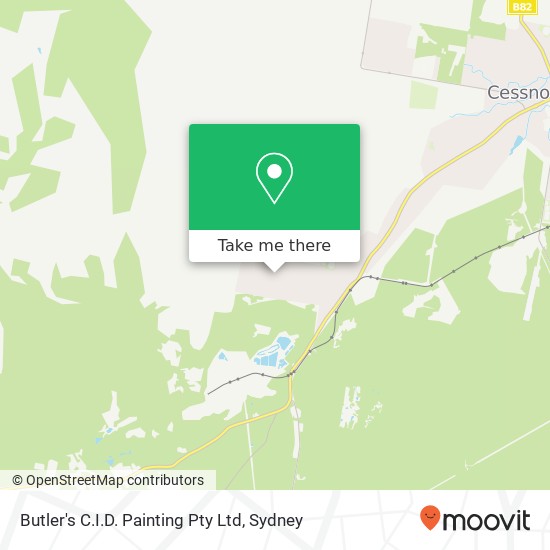 Butler's C.I.D. Painting Pty Ltd map