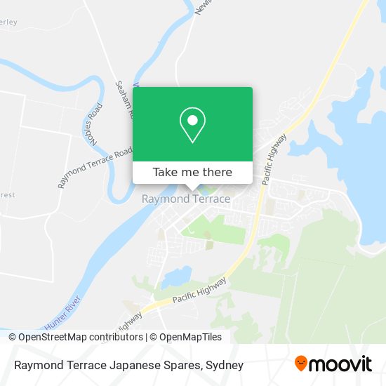 Raymond Terrace Japanese Spares map