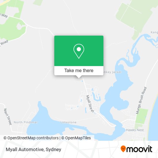 Myall Automotive map