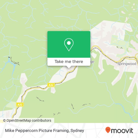 Mike Peppercorn Picture Framing map