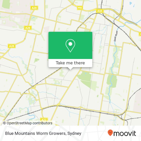 Blue Mountains Worm Growers map