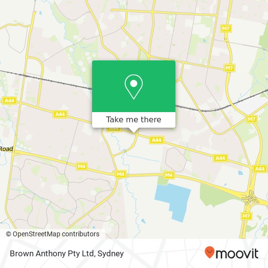 Brown Anthony Pty Ltd map