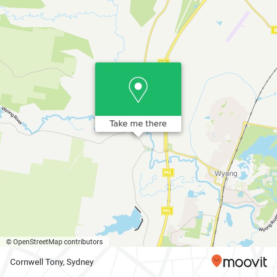 Cornwell Tony map