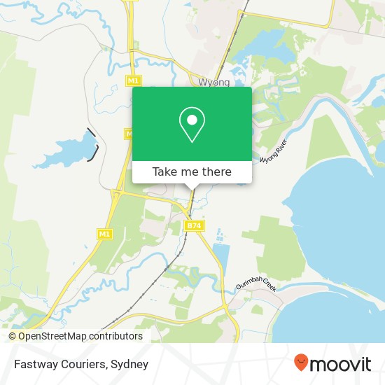 Fastway Couriers map