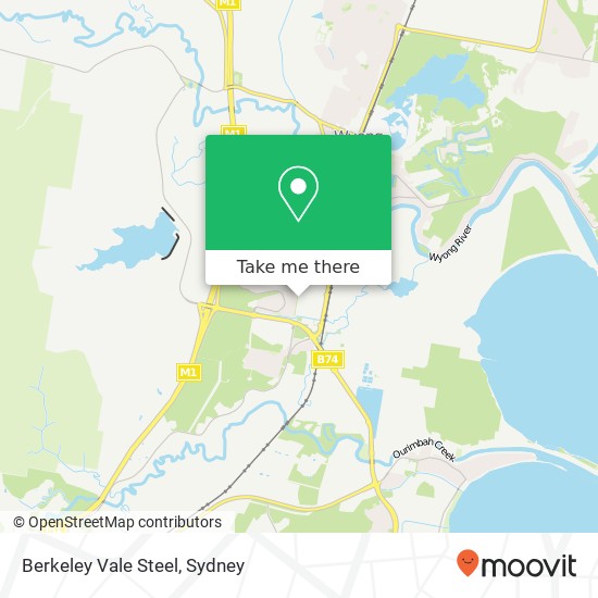 Berkeley Vale Steel map