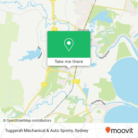 Mapa Tuggerah Mechanical & Auto Sports