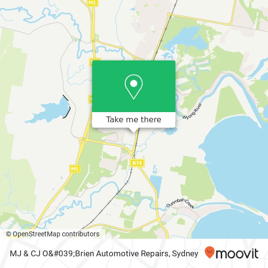 MJ & CJ O&#039;Brien Automotive Repairs map