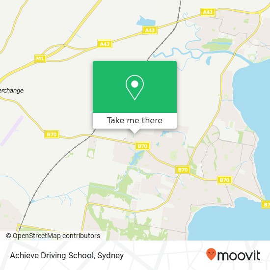 Achieve Driving School map