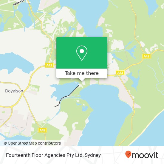 Fourteenth Floor Agencies Pty Ltd map