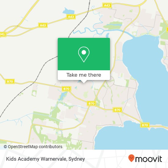 Kids Academy Warnervale map