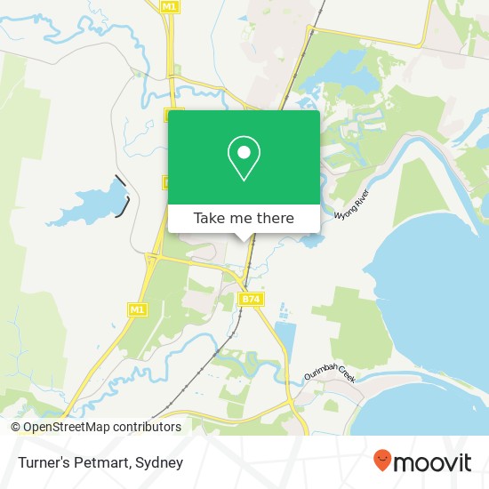 Mapa Turner's Petmart