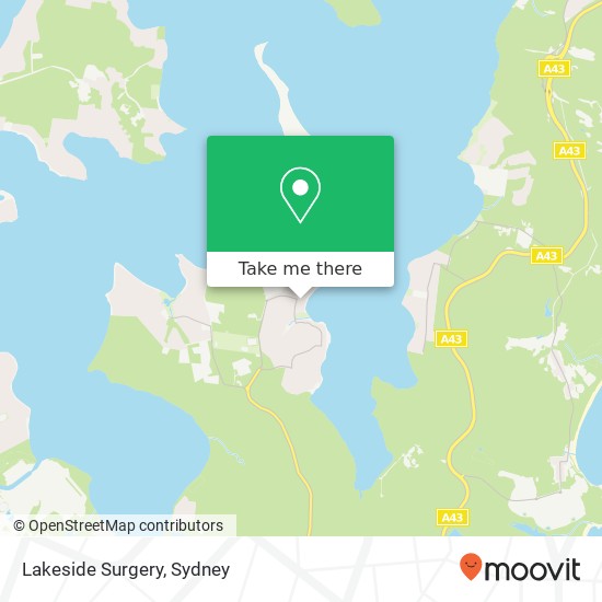 Lakeside Surgery map