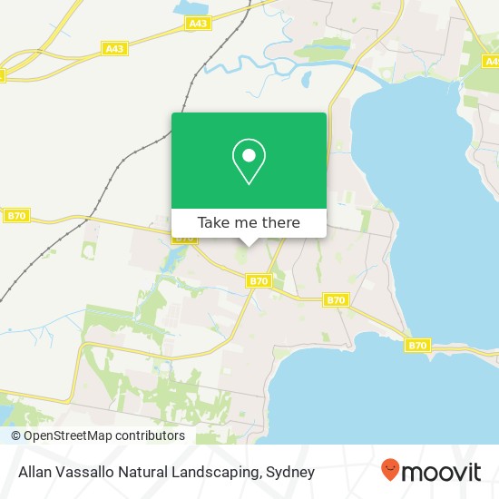 Allan Vassallo Natural Landscaping map